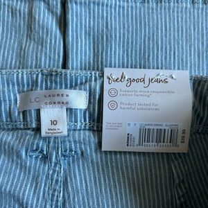 LC Lauren Conrad Light Blue Striped Jeans
